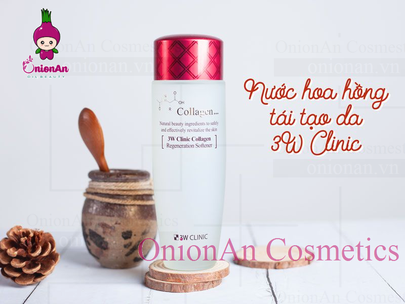 Nước Hoa Hồng Collagen 3W Clinic Regeneration Softener